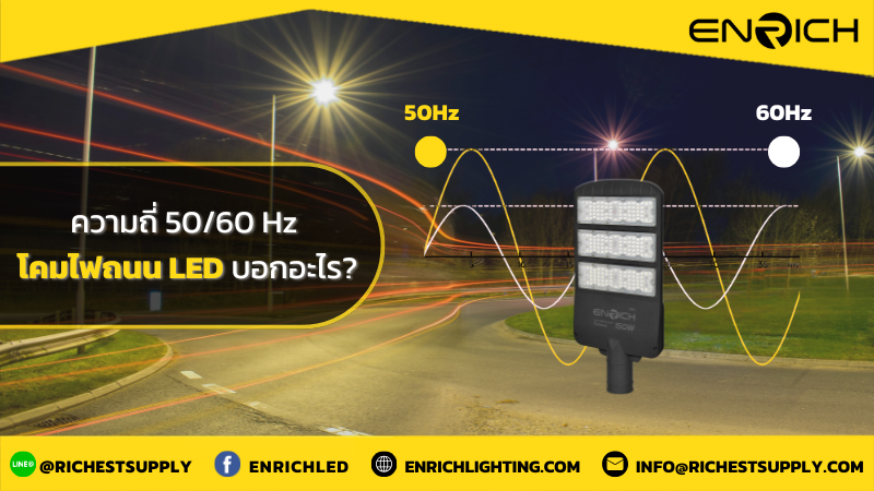 ความถี่ 50/60 Hz ของโคมไฟถนน LED บอกอะไร?