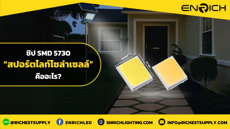 โคมไฟสปอร์ตไลท์โซล่า SMD 5730 คือ? สว่างแค่ไหน คุ้มไหม!
